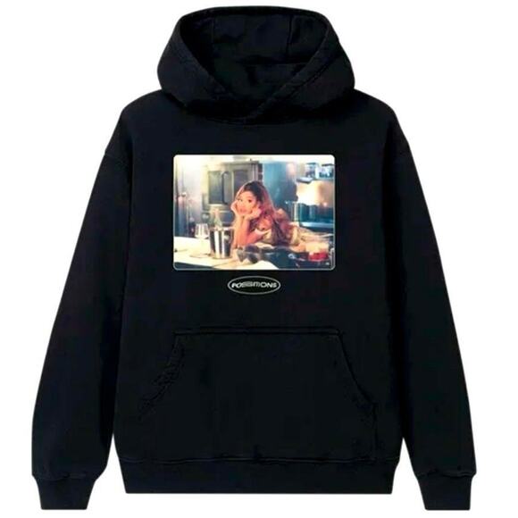 Ariana Grande Positions Hoodie Size Large Very Rare - Picture 1 of 8